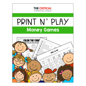 Print and Play Math Games - Money for ages 3-6