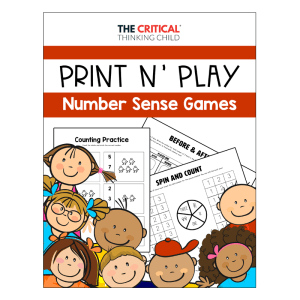 Print and Play Math Games - Number Sense Practice for ages 3-6