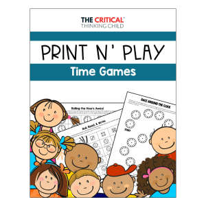 Print and Play Math Games - Time Practice for ages 3-6